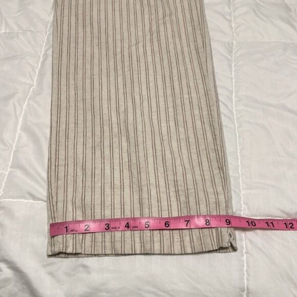 Cabelas Casuals Linen Pants Womens 12 Beachy Wide Leg Drawcord Coastal Vacation - Picture 10 of 14